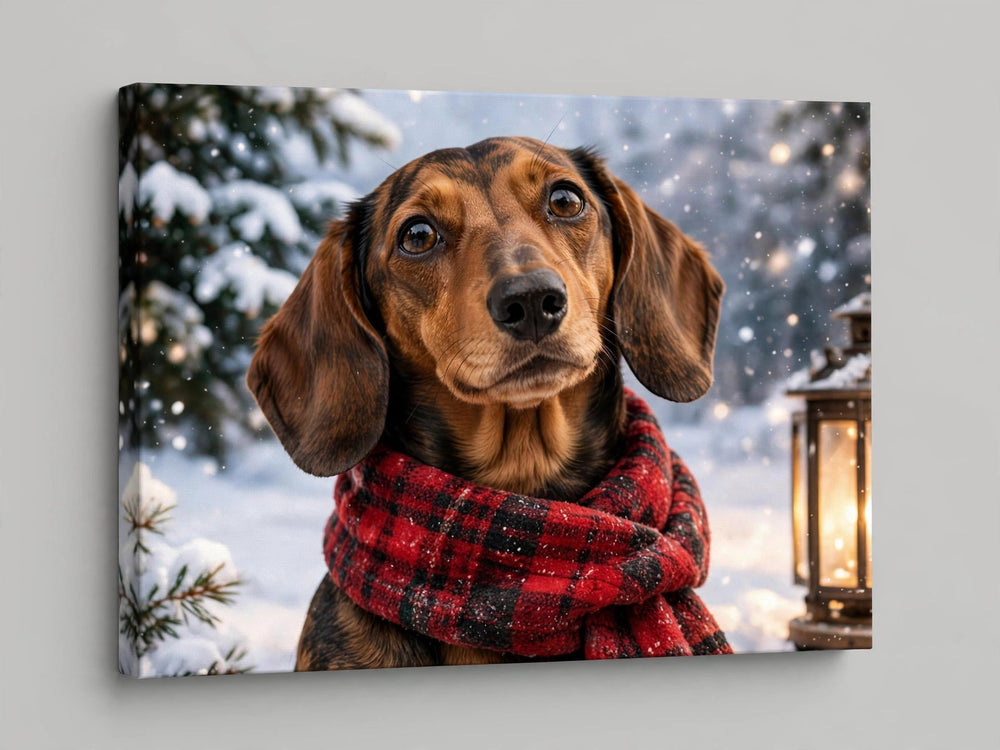 Quadro canvas Quadro de Natal Personalizado — Estilo Xadrez - foto principal