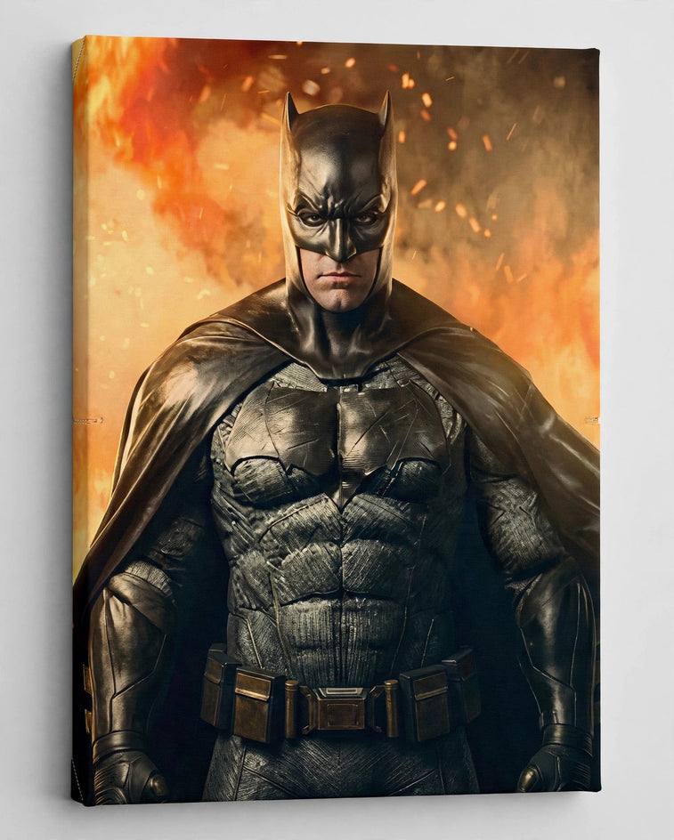 Quadro canvas Guardião da Noite em Armadura — Retrato Personalizado para Adultos e Pets - foto principal