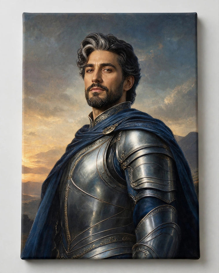 Quadro canvas Homem Cavaleiro do Crepúsculo — Quadro Personalizado de Homem - foto principal