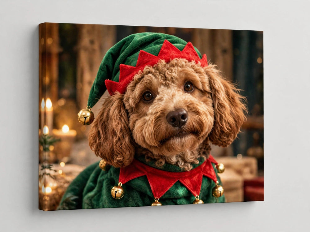 Quadro canvas Quadro de Natal Personalizado — Elfo de Natal - foto principal