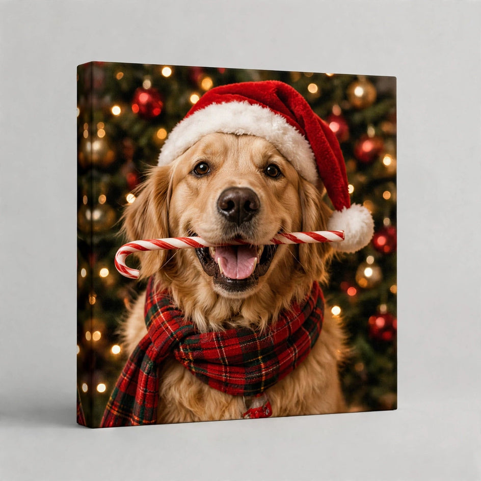 Quadro canvas Quadro de Natal Personalizado — Bengala Doce - foto principal