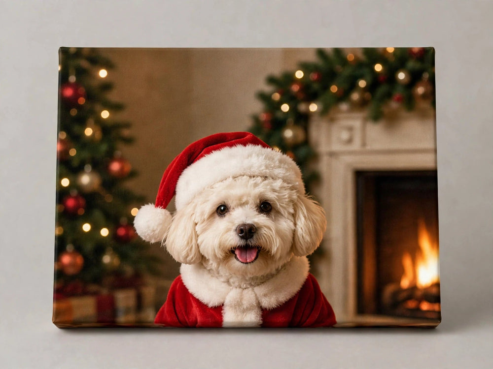 Quadro canvas Quadro de Natal Personalizado — Pequeno Noel - foto principal