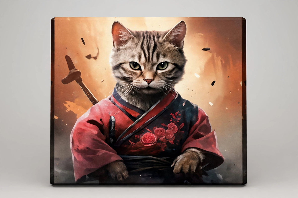 Quadro Personalizado de Pet — Gata Gueixa