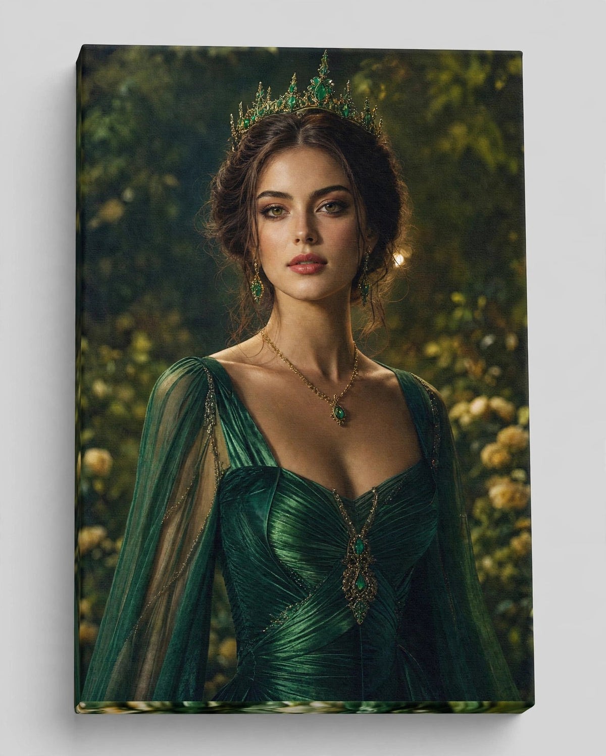 Mulher Rainha Esmeralda Noturna — Quadro Personalizado de Mulher