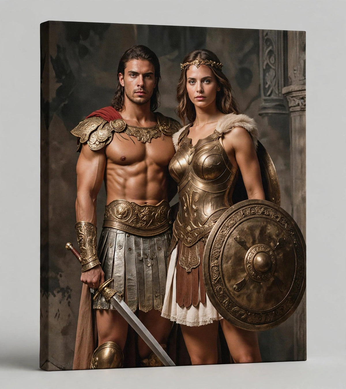 Quadro Personalizado de Casal — Gladiadores