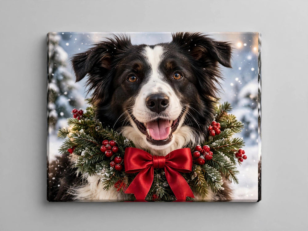 Quadro canvas Quadro de Natal Personalizado — Guirlanda de Natal - foto principal