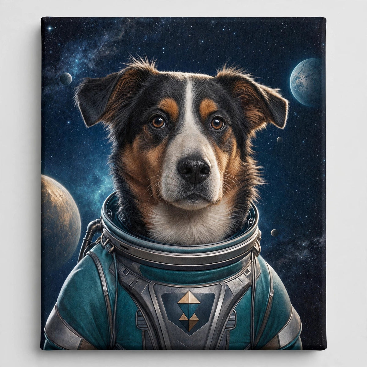 Cachorro Herói Espacial — Quadro Personalizado de Cachorro