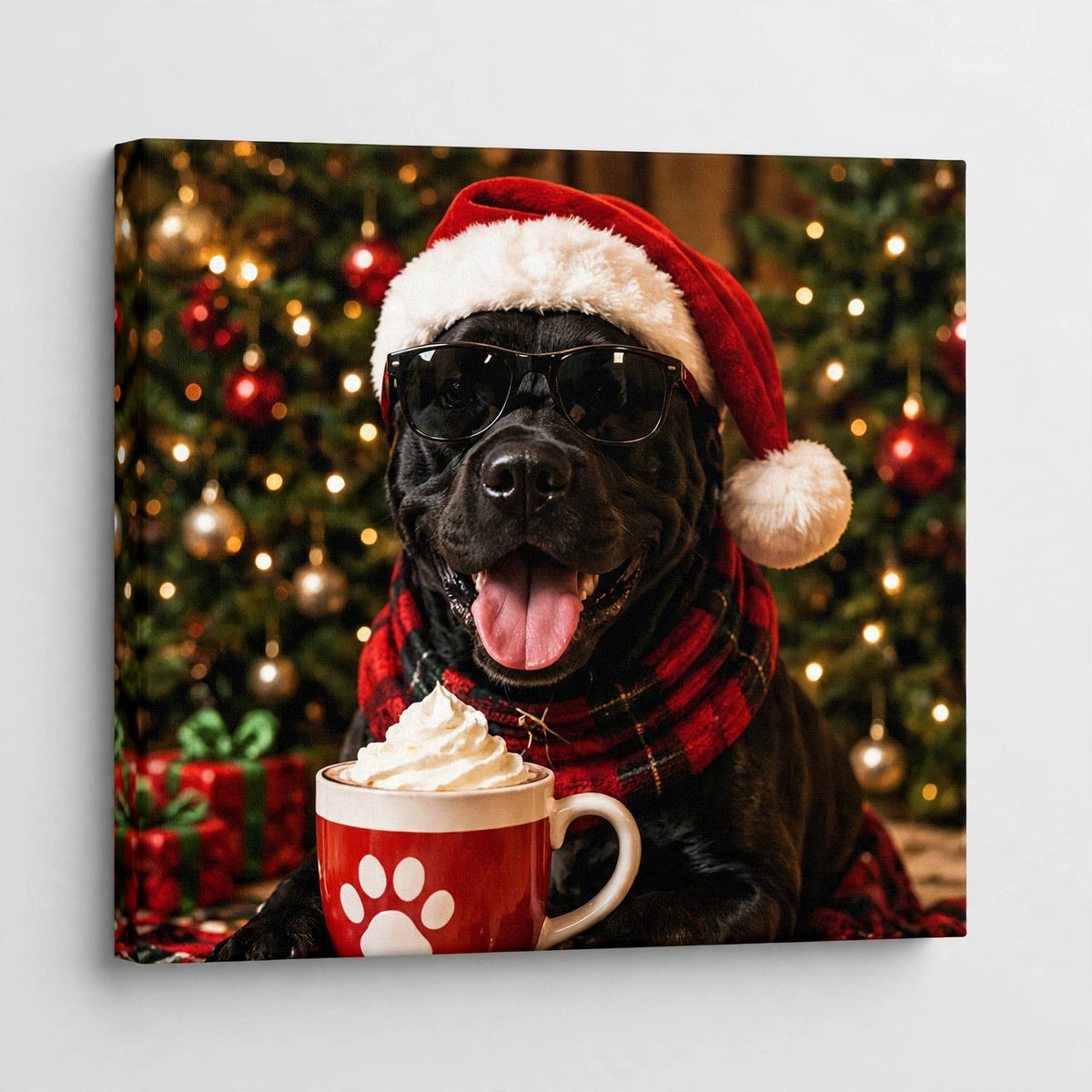 Quadro de Natal Personalizado — Chocolate Quente