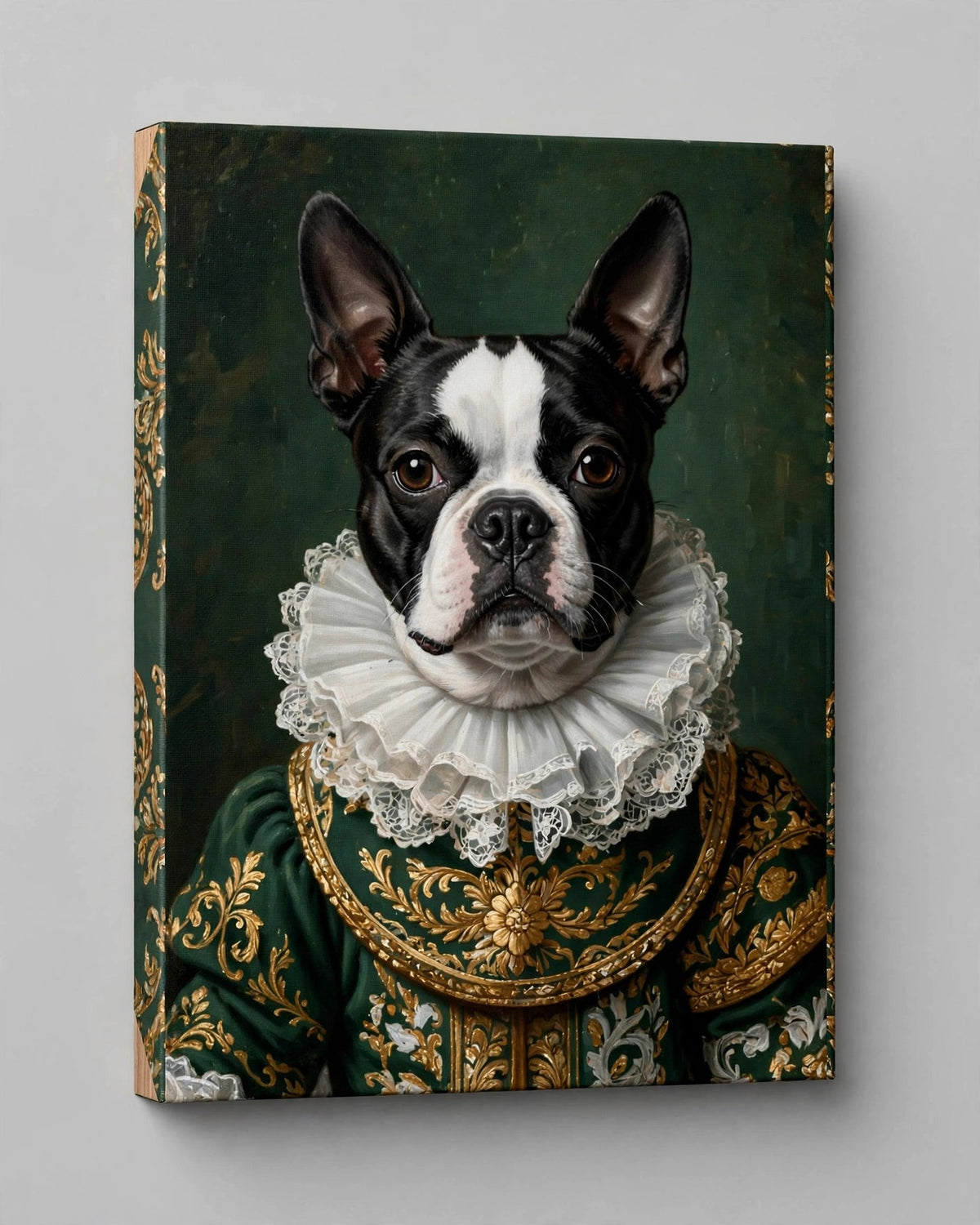 Quadro Personalizado de Pet — Boston Verde Primavera
