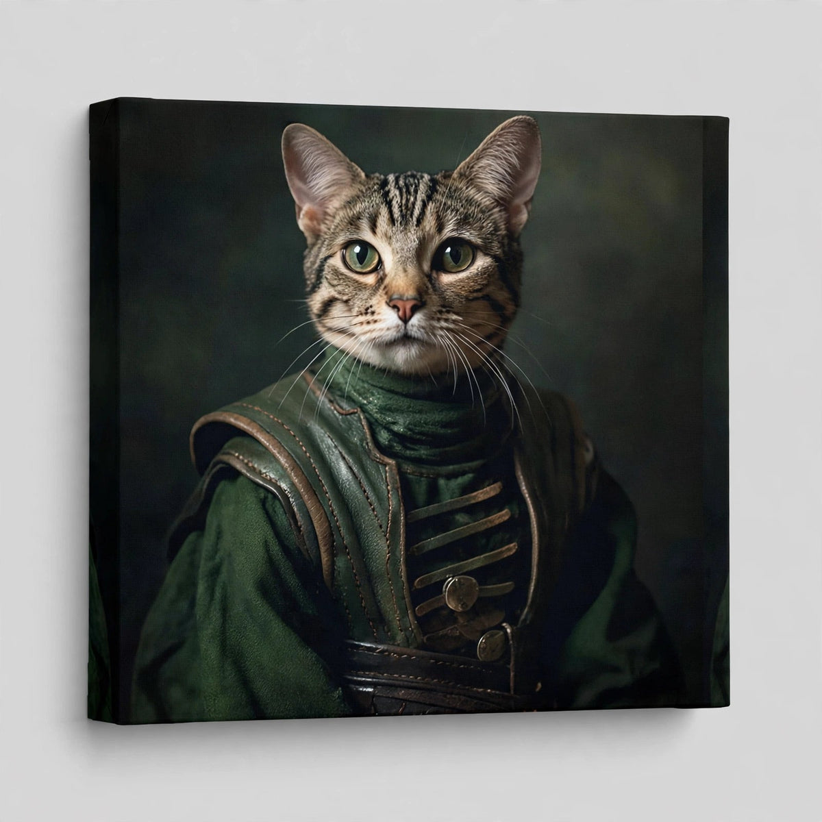 Quadro Personalizado de Pet — Gato Viking