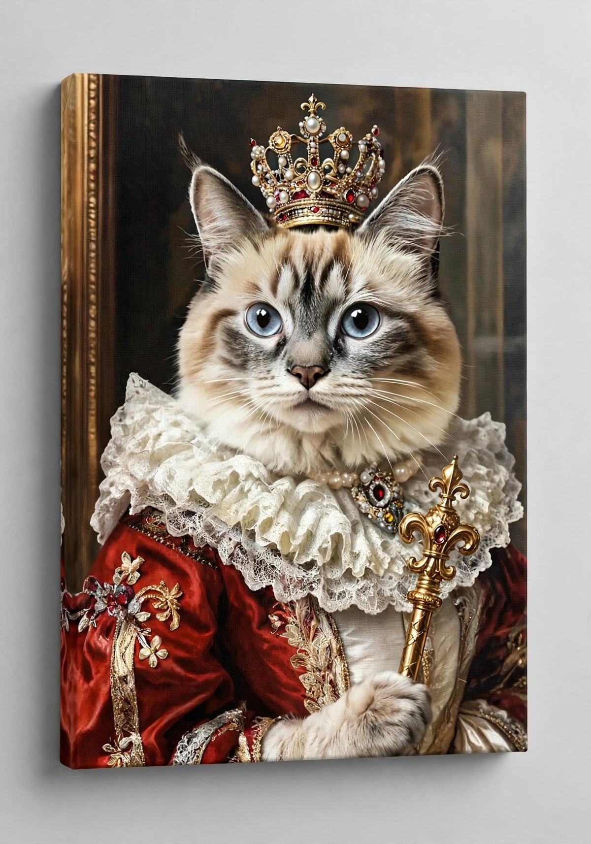 Quadro Personalizado de Pet — Rainha Siamesa