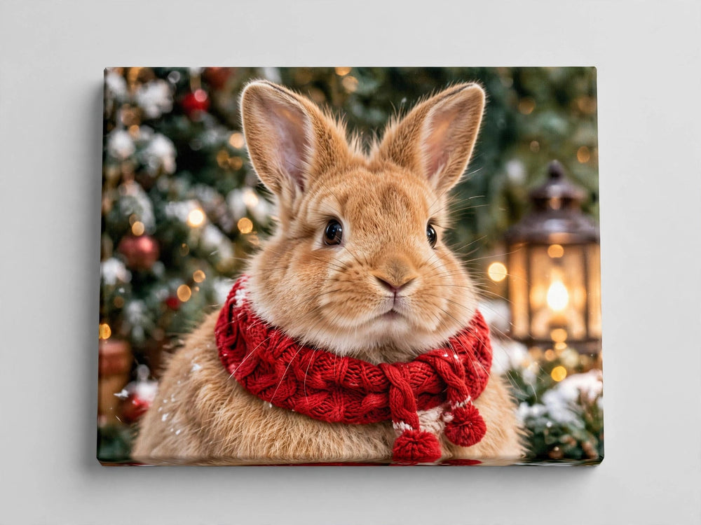 Quadro canvas Quadro de Natal Personalizado — Cachecol Aconchegante - foto principal