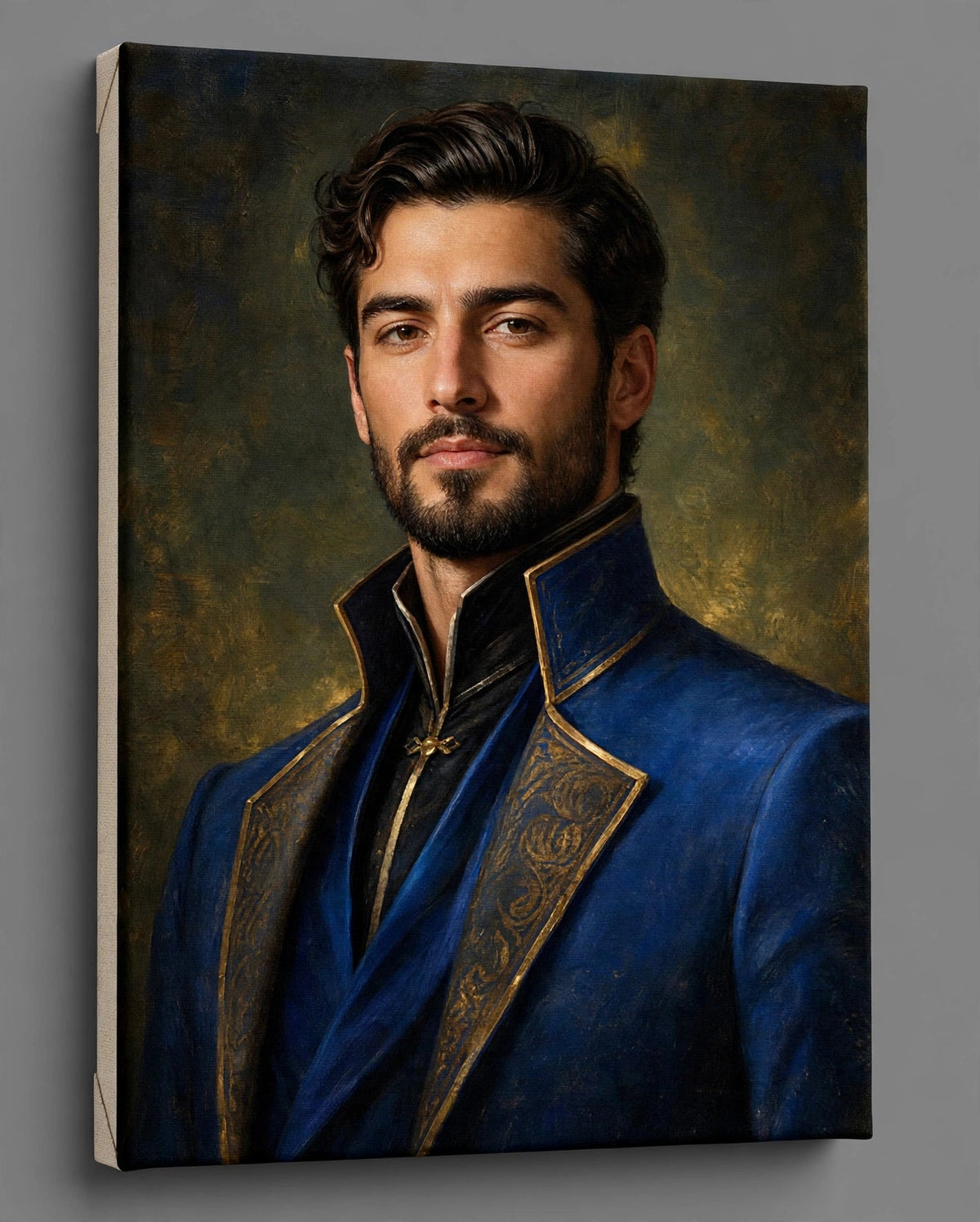 Homem Cavalheiro Cobalto — Quadro Personalizado de Homem
