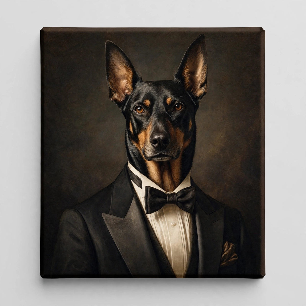 Cachorro Nobre de Smoking — Quadro Personalizado de Cachorro