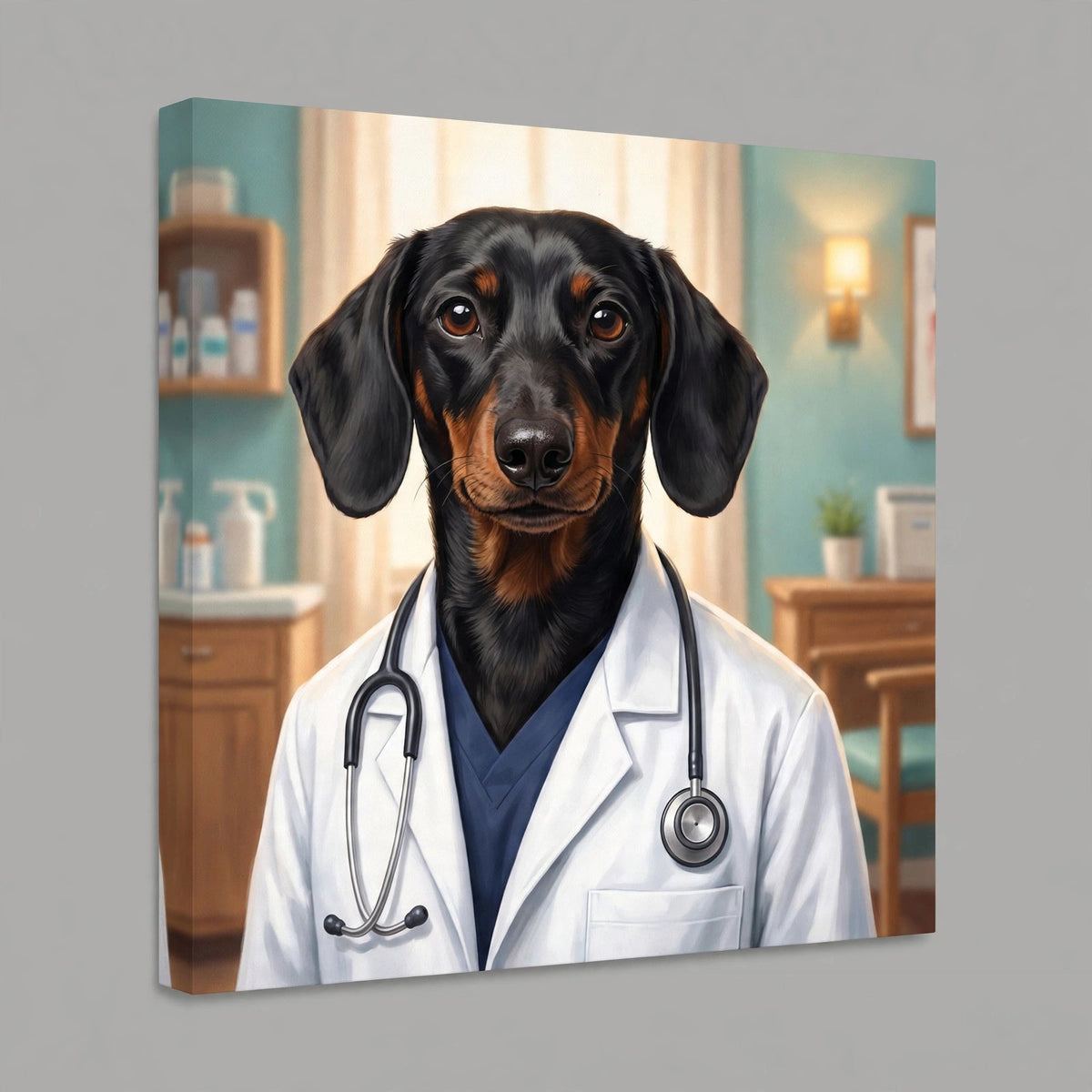 Doutor de Patas — Quadro Personalizado de Cachorro