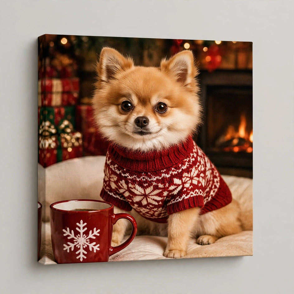 Quadro canvas Quadro de Natal Personalizado — Chocolate com Lulu - foto principal