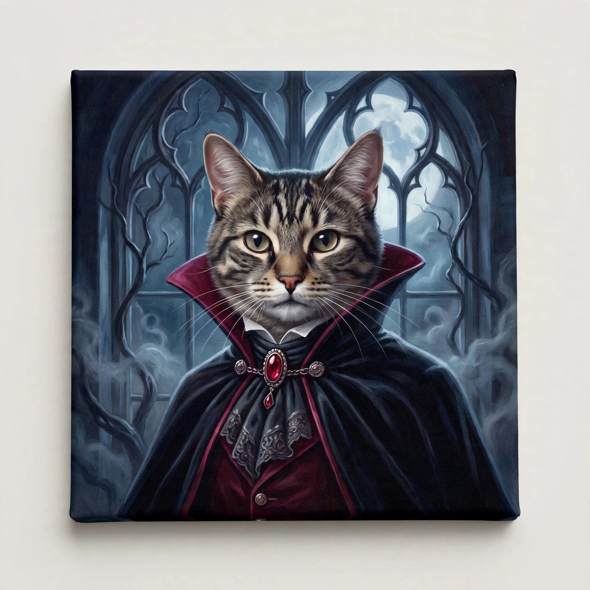 Guardião da Noite — Quadro Personalizado de Gato