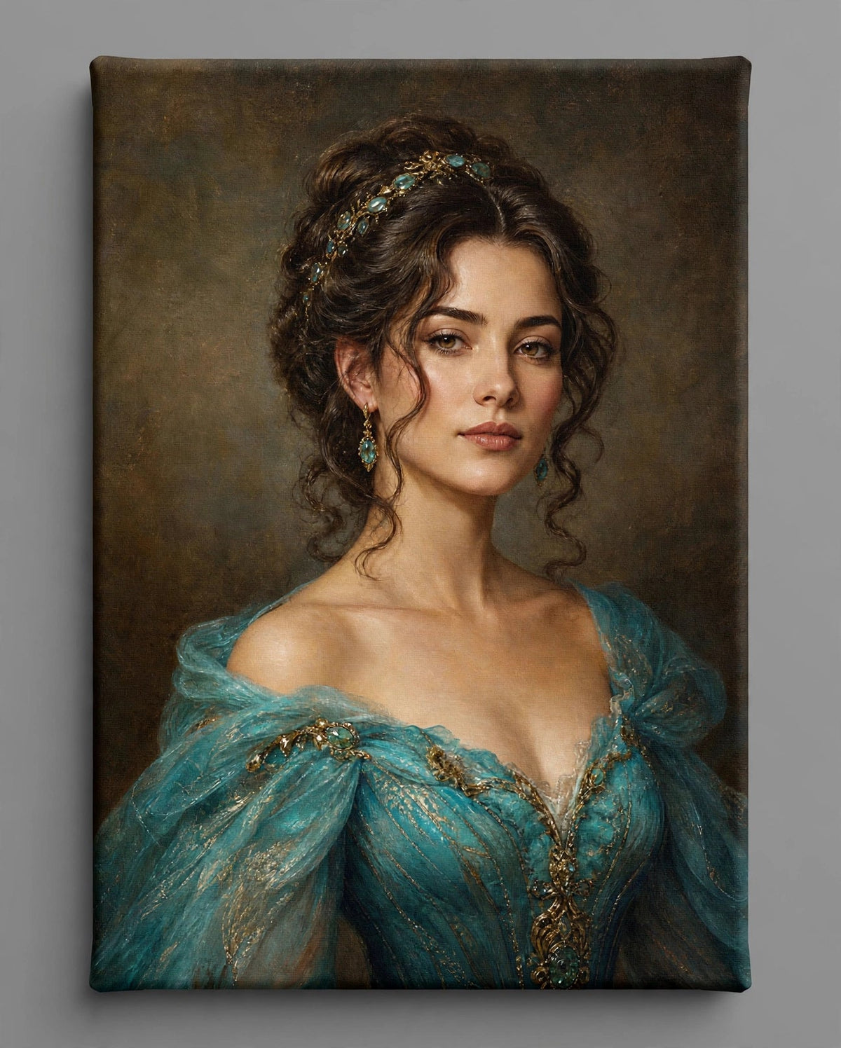 Mulher Duquesa Turquesa — Quadro Personalizado de Mulher