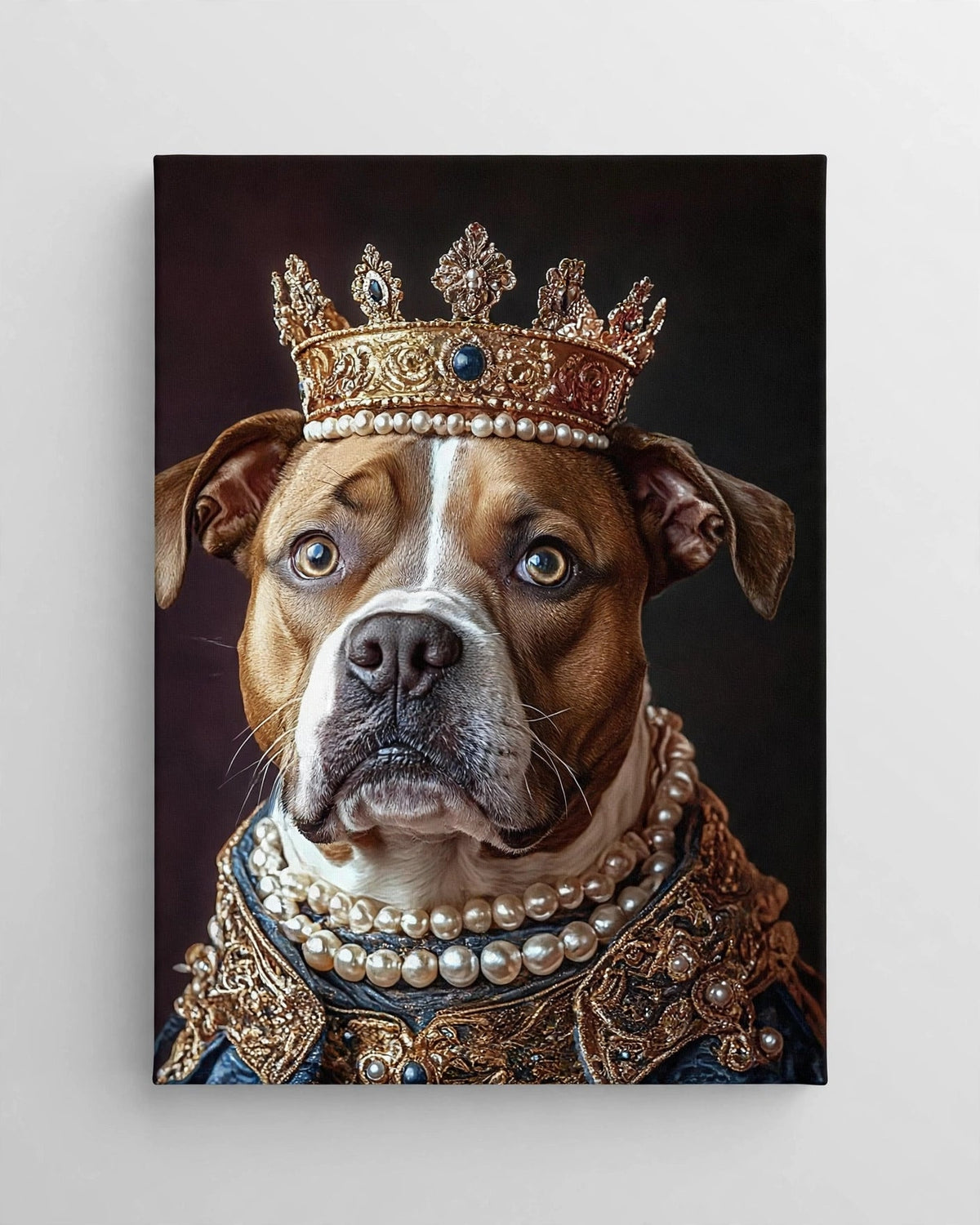 Quadro Personalizado de Pet — Nobre com Pérolas