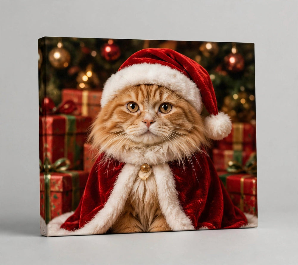 Quadro canvas Quadro de Natal Personalizado — Capa Vermelha - foto principal