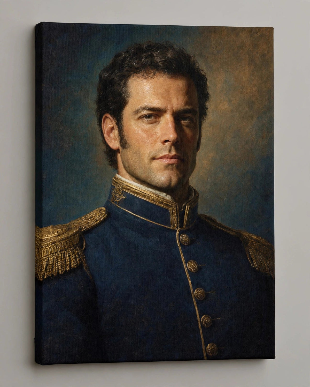 Homem Comandante Clássico — Quadro Personalizado de Homem