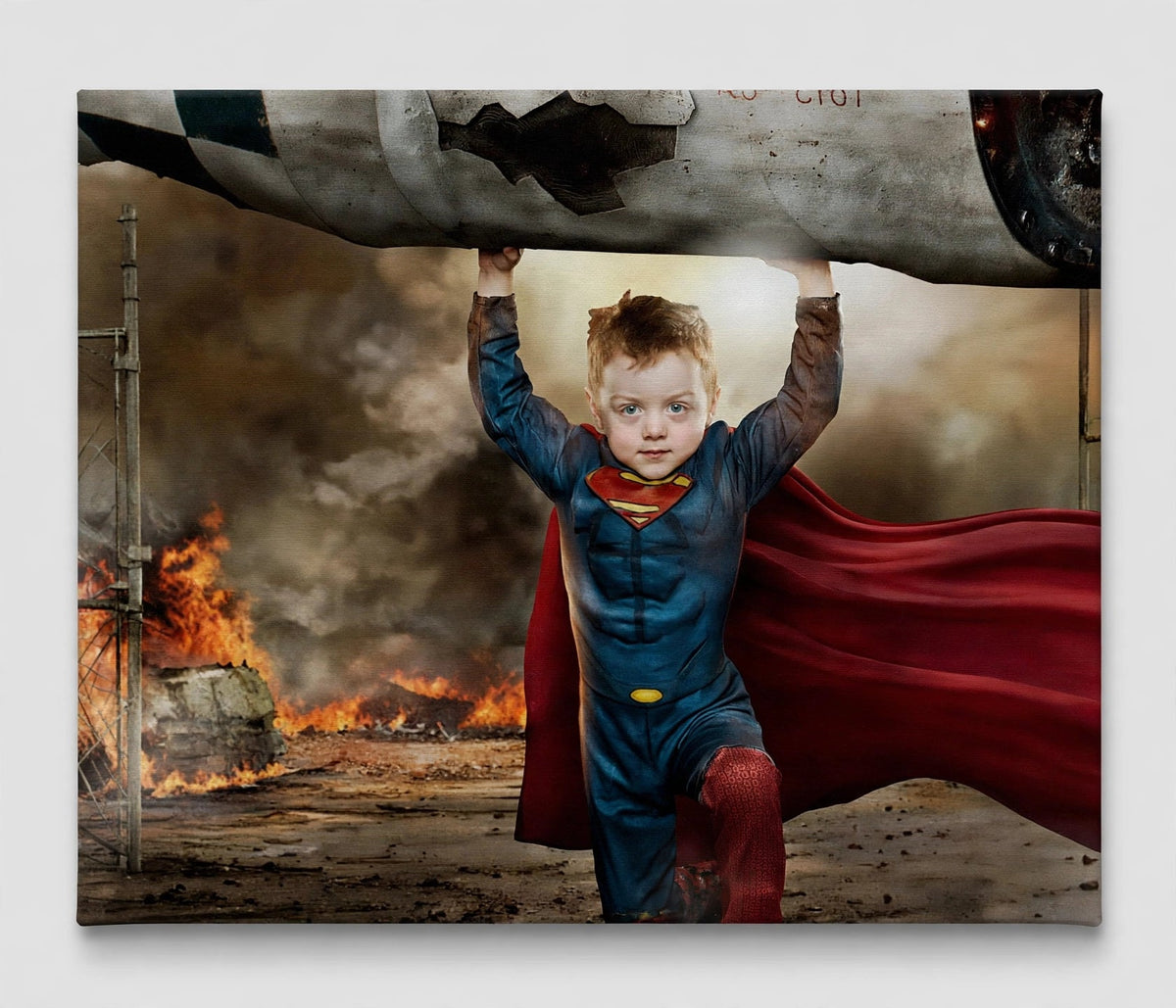 Quadro Infantil Personalizado — Pequeno Herói Voador