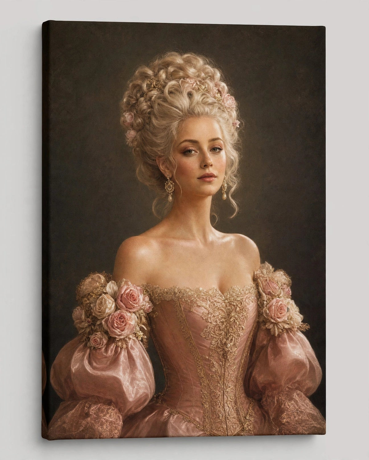 Mulher Dama Rosé — Quadro Personalizado de Mulher