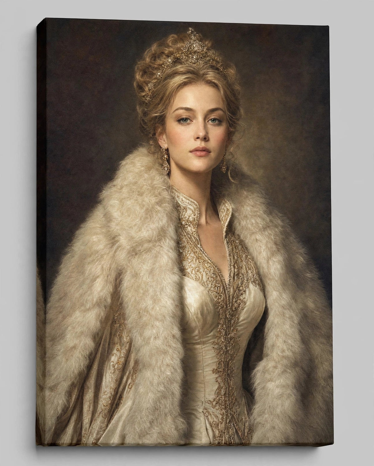 Mulher Dama do Inverno — Quadro Personalizado de Mulher