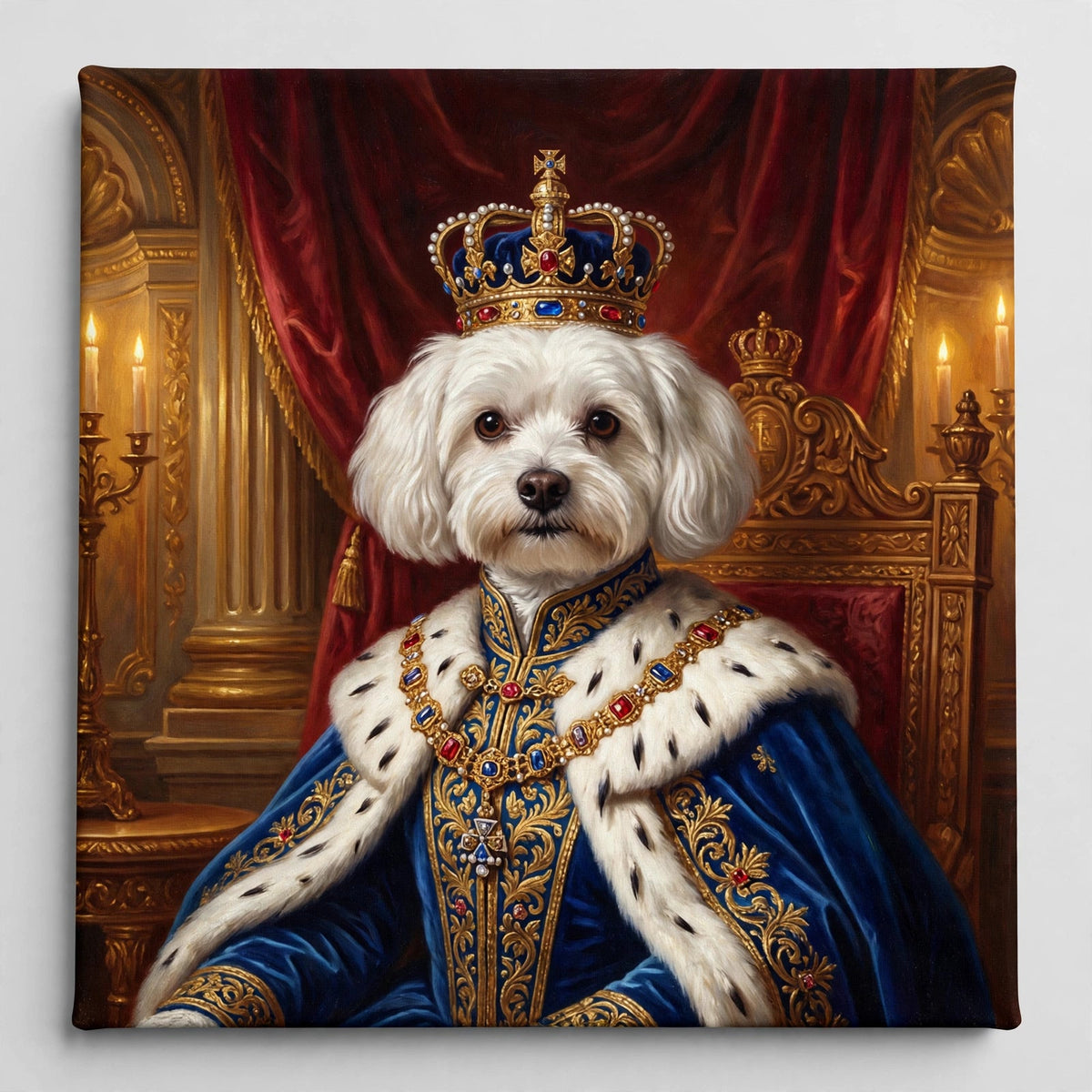 Cachorro Rei Clássico — Quadro Personalizado de Cachorro
