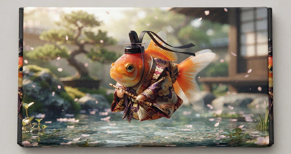 Quadro Personalizado de Pet — Peixinho Flautista
