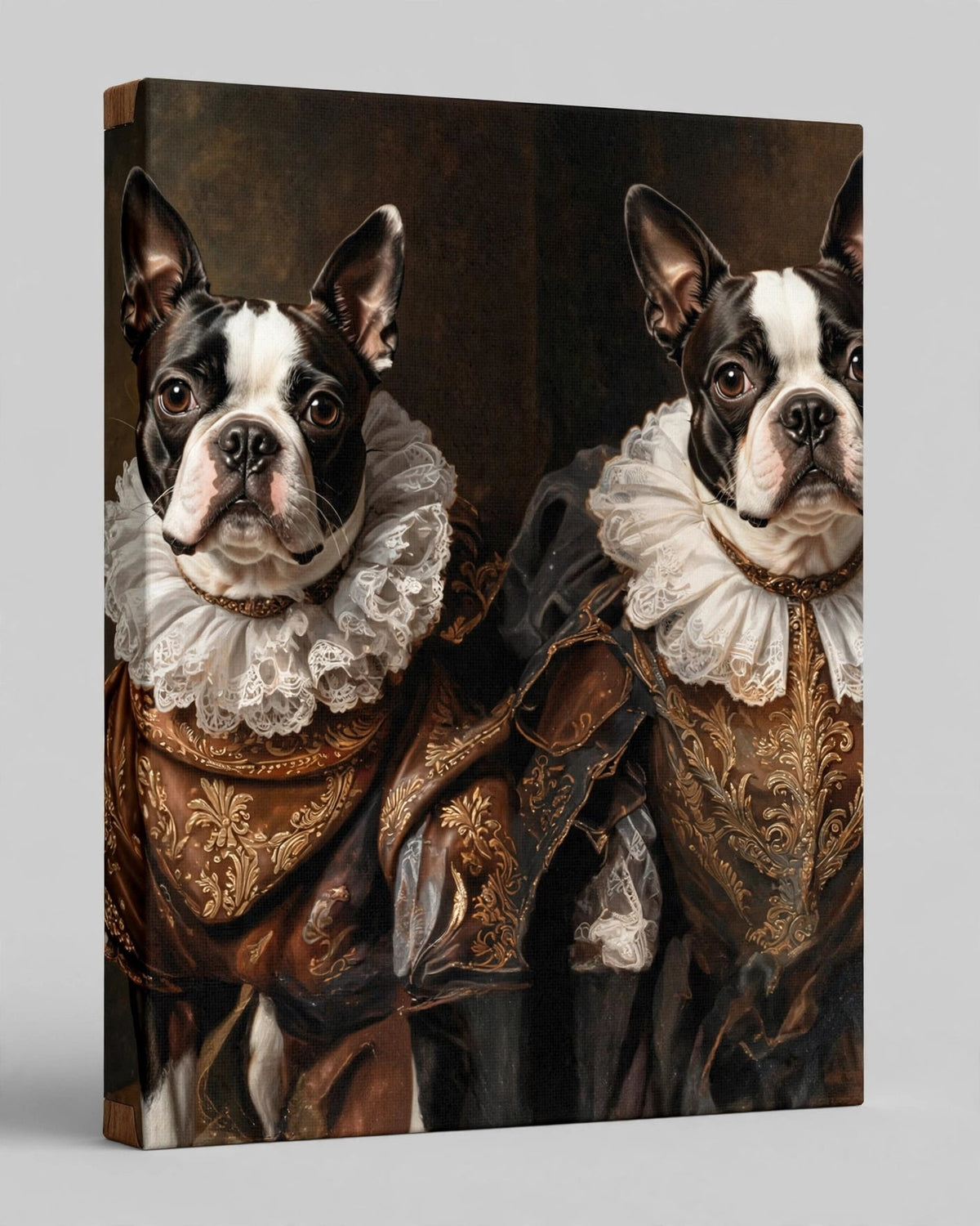 Quadro Personalizado de Pet — Boston de Bronze