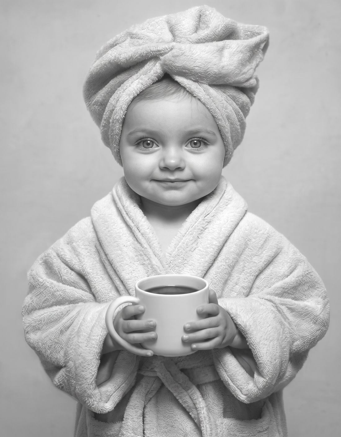 Bebê de roupão