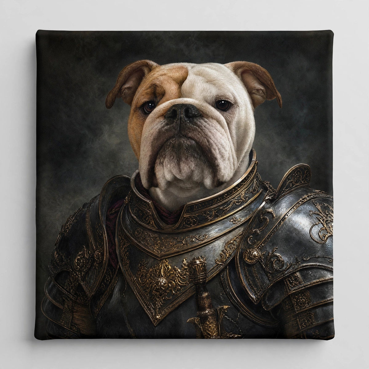 Cachorro Cavaleiro Medieval — Quadro Personalizado de Cachorro