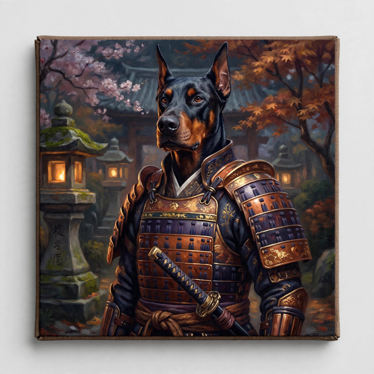 Cachorro Samurai — Quadro Personalizado de Cachorro