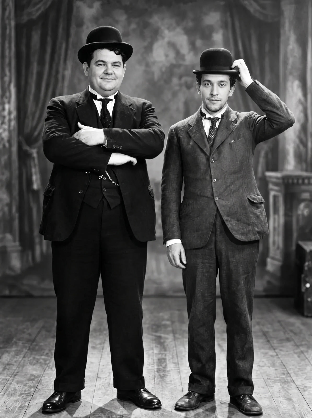 Dupla Cinema Clássico — Quadro Personalizado de Dupla
