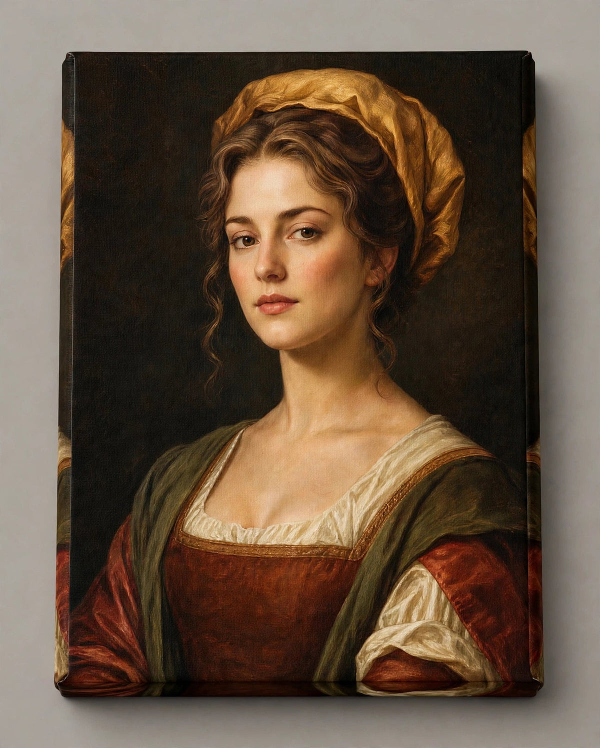 Mulher Dama Renascentista — Quadro Personalizado de Mulher