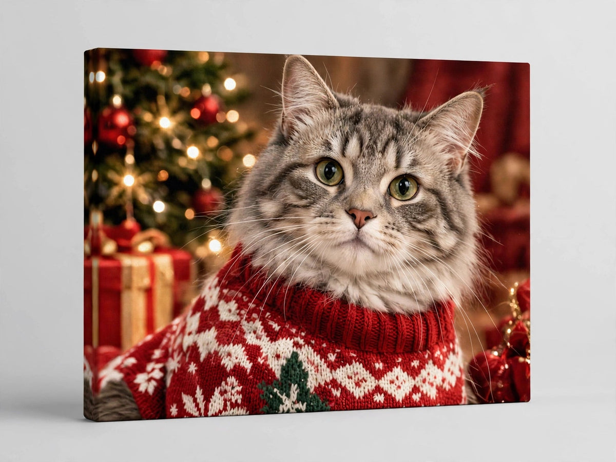 Quadro de Natal Personalizado — Suéter de Natal