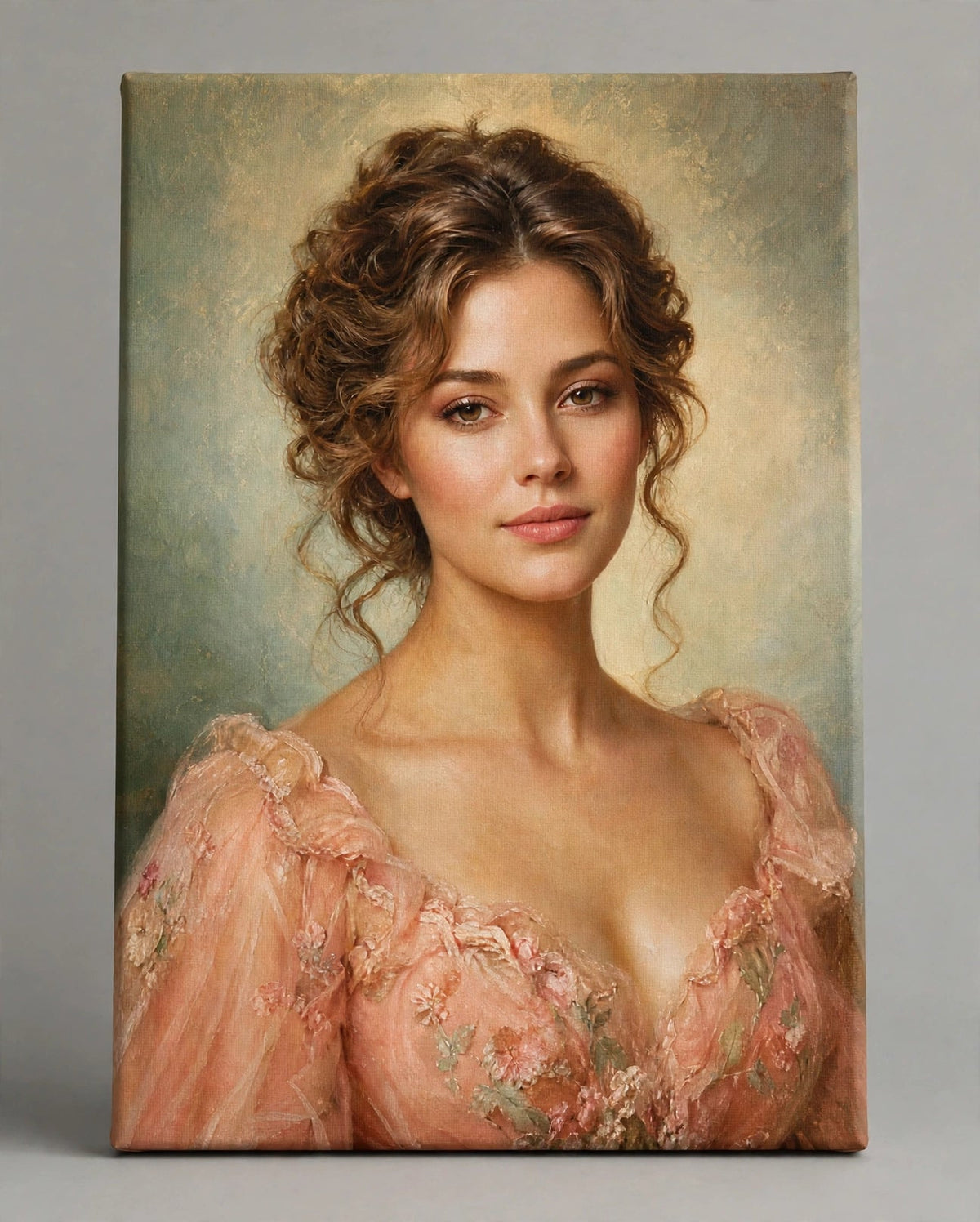 Mulher Dama de Pêssego — Quadro Personalizado de Mulher