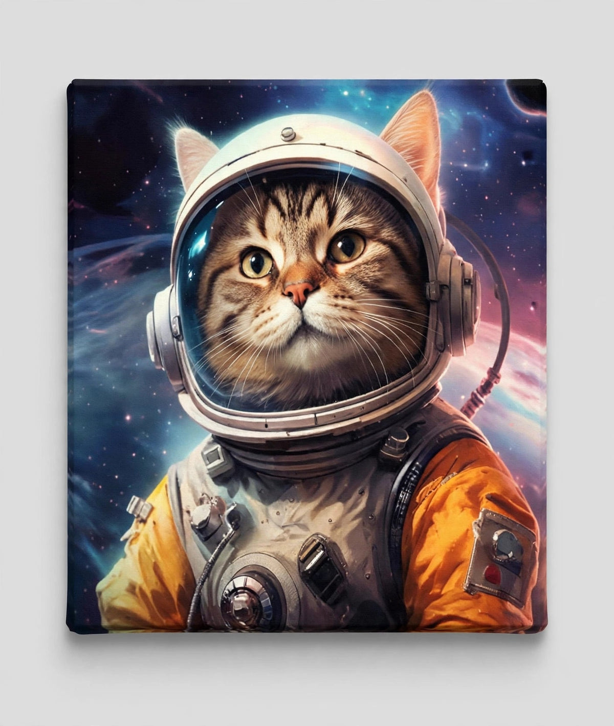 Quadro Personalizado de Pet — Gato Astronauta