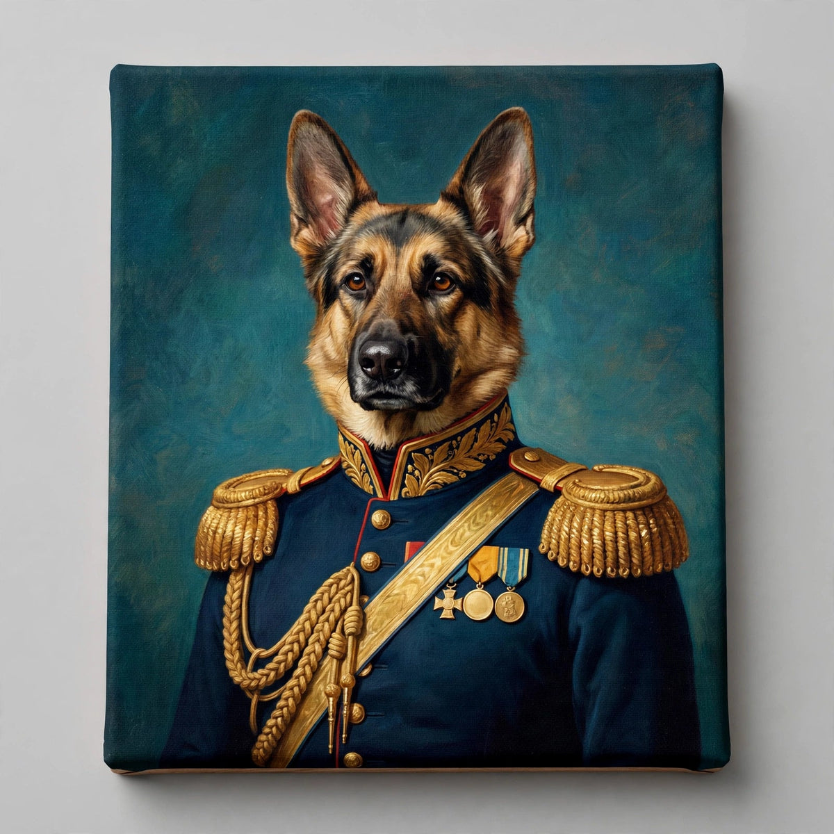 Comandante de Patas — Quadro Personalizado de Cachorro