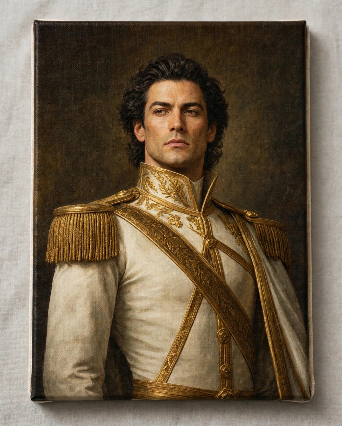 Homem Marechal de Ouro — Quadro Personalizado de Homem