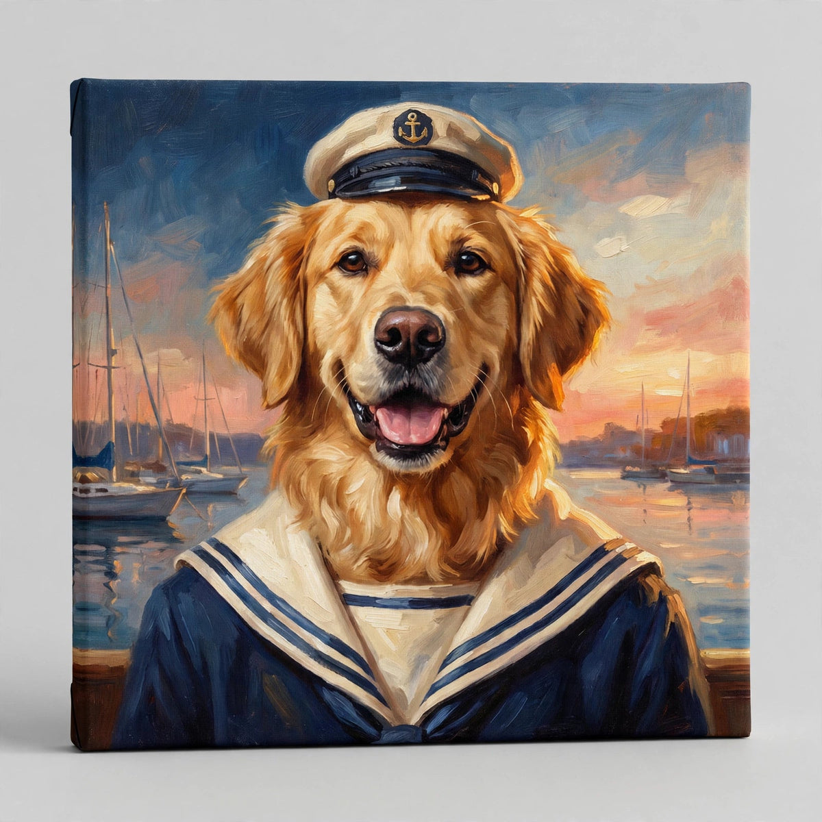 Capitão do Seu Coração — Quadro Personalizado de Cachorro
