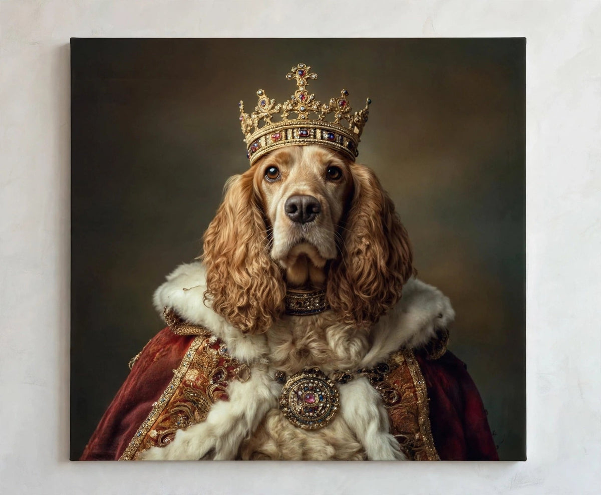 Quadro Personalizado de Pet — Cocker Coroado
