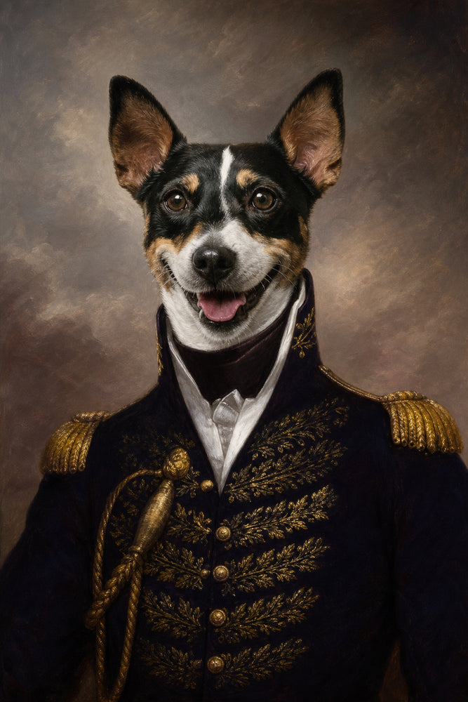 Conde Elegante — Retrato Real Personalizado para Pet