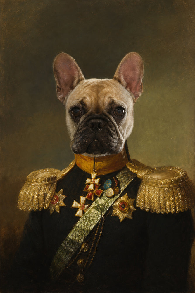 Barão Charmoso — Retrato Real Personalizado para Pet