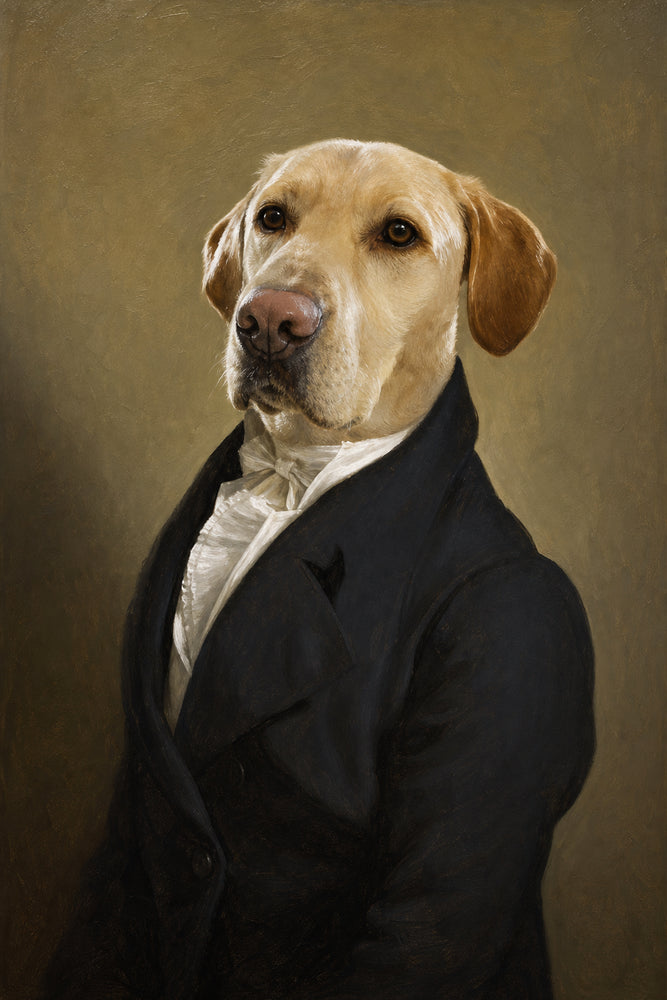 Rei Destemido — Retrato Real Personalizado para Pet