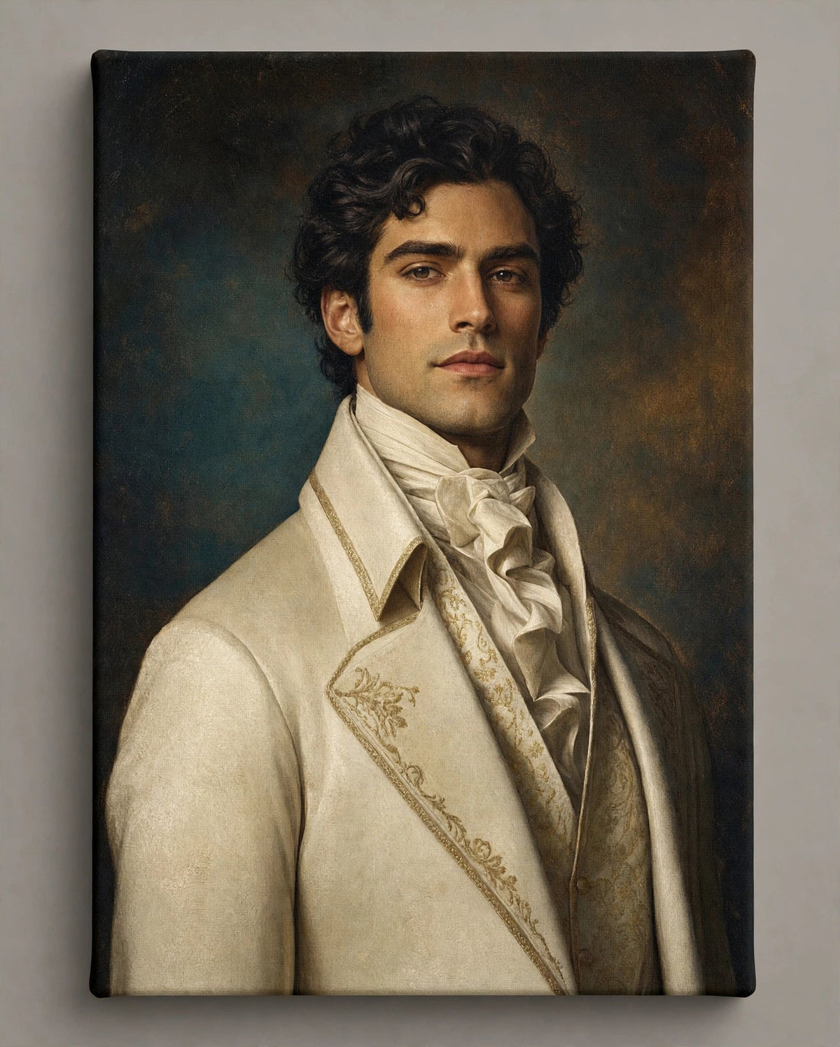 Homem Nobre de Marfim — Quadro Personalizado de Homem