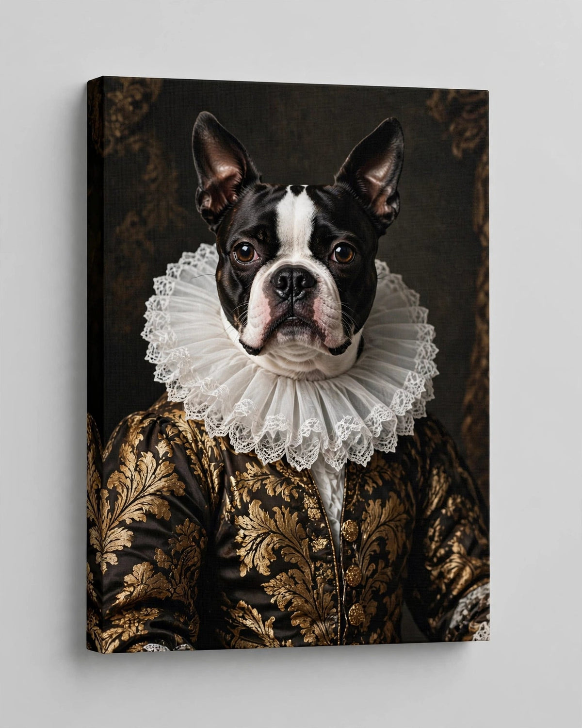 Quadro Personalizado de Pet — Boston Sombrio Real