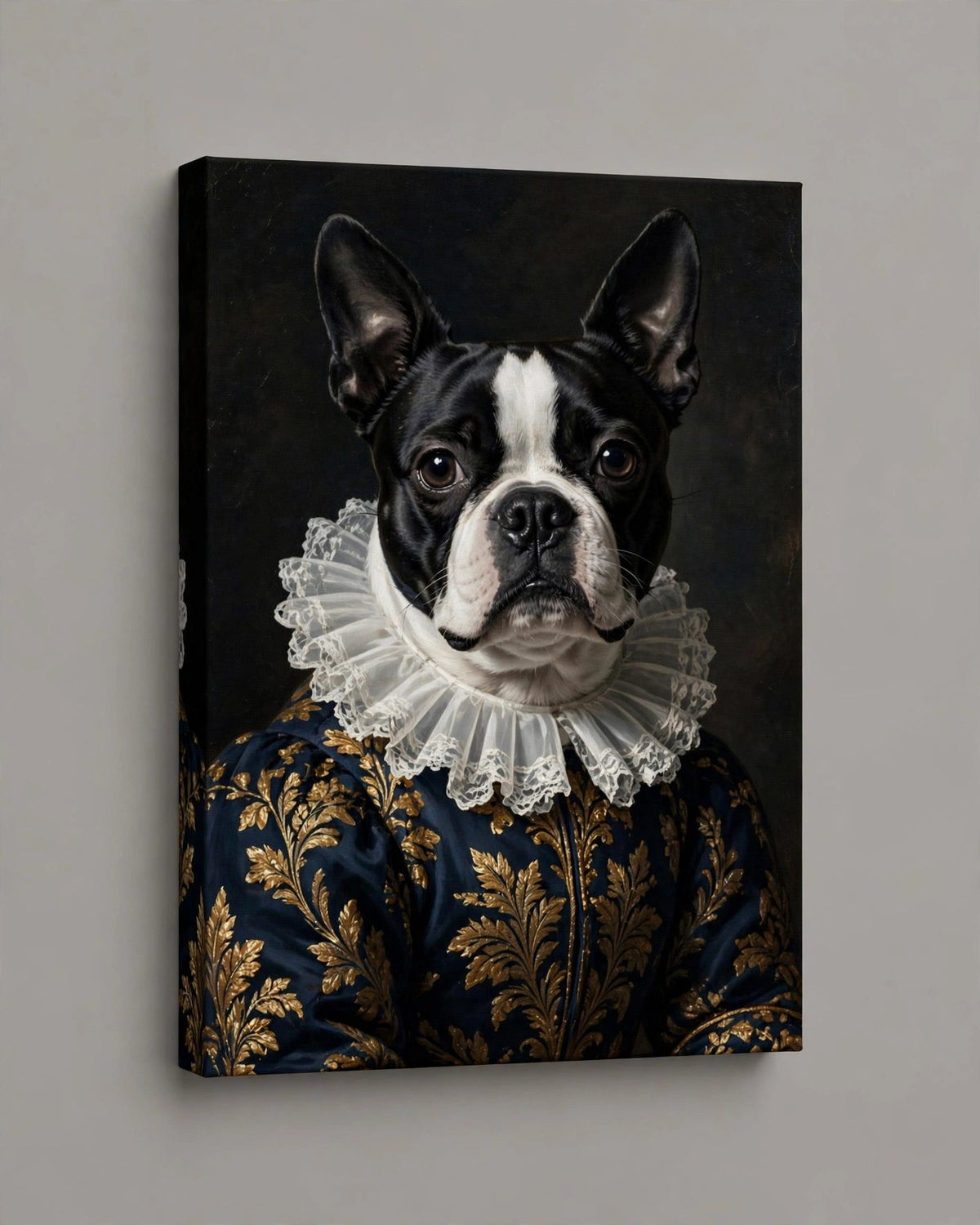 Quadro Personalizado de Pet — Boston de Brocado