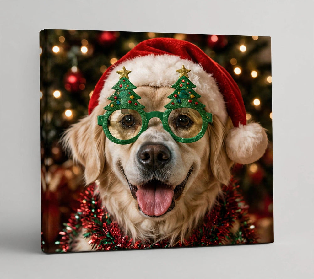 Quadro canvas Quadro de Natal Personalizado — Óculos de Árvore - foto principal
